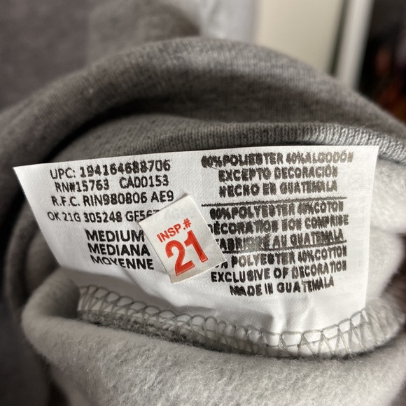 Champion Classic Crewneck fleece sweatshirt in Oxford grey size M - Picture 11 of 13